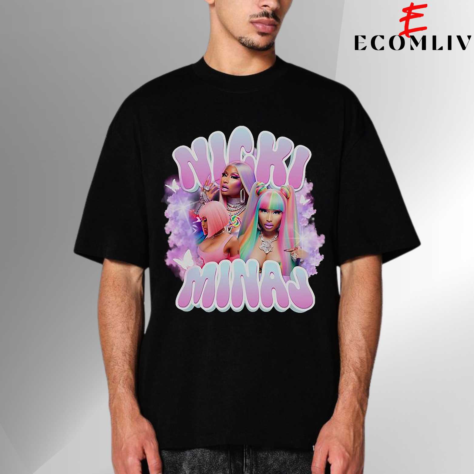 Nicki Minaj Stage Face Tee, Rap Queen Portrait Unisex Shirt